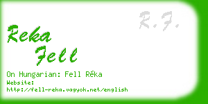 reka fell business card